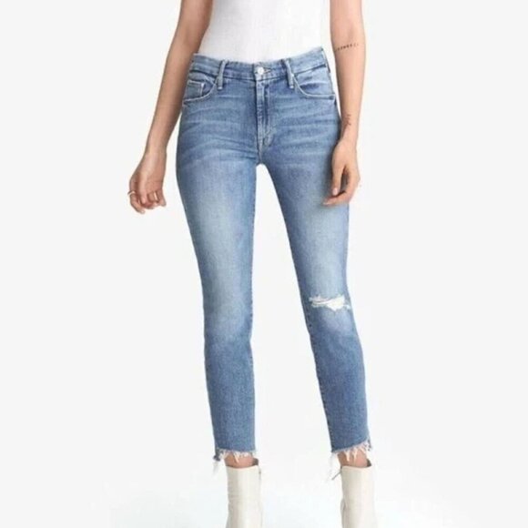 MOTHER Denim - Mother The Looker Ankle Step Fray Exposed Secret Sister Jeans Size 23